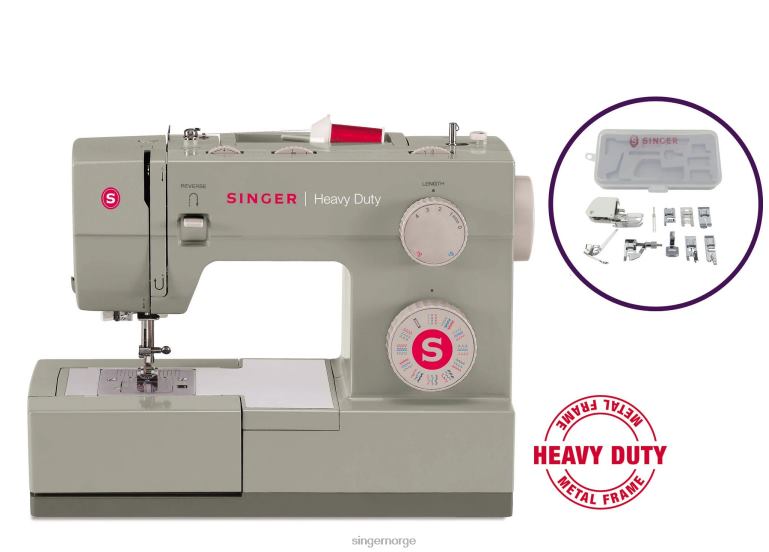 SINGER heavy duty 4452 og trykkfotsett maskiner 2RH8Z5